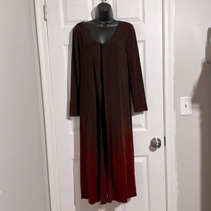 Laundry by Shelli Segal 2pc Maxi Dress with Matching Maxi Jacket Sz P